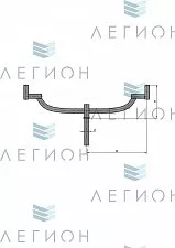 К41-0,3-0,6-0-5 кронштейн двухрожковый