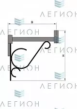 К36-0,6-0,6-12-5 кронштейн однорожковый
